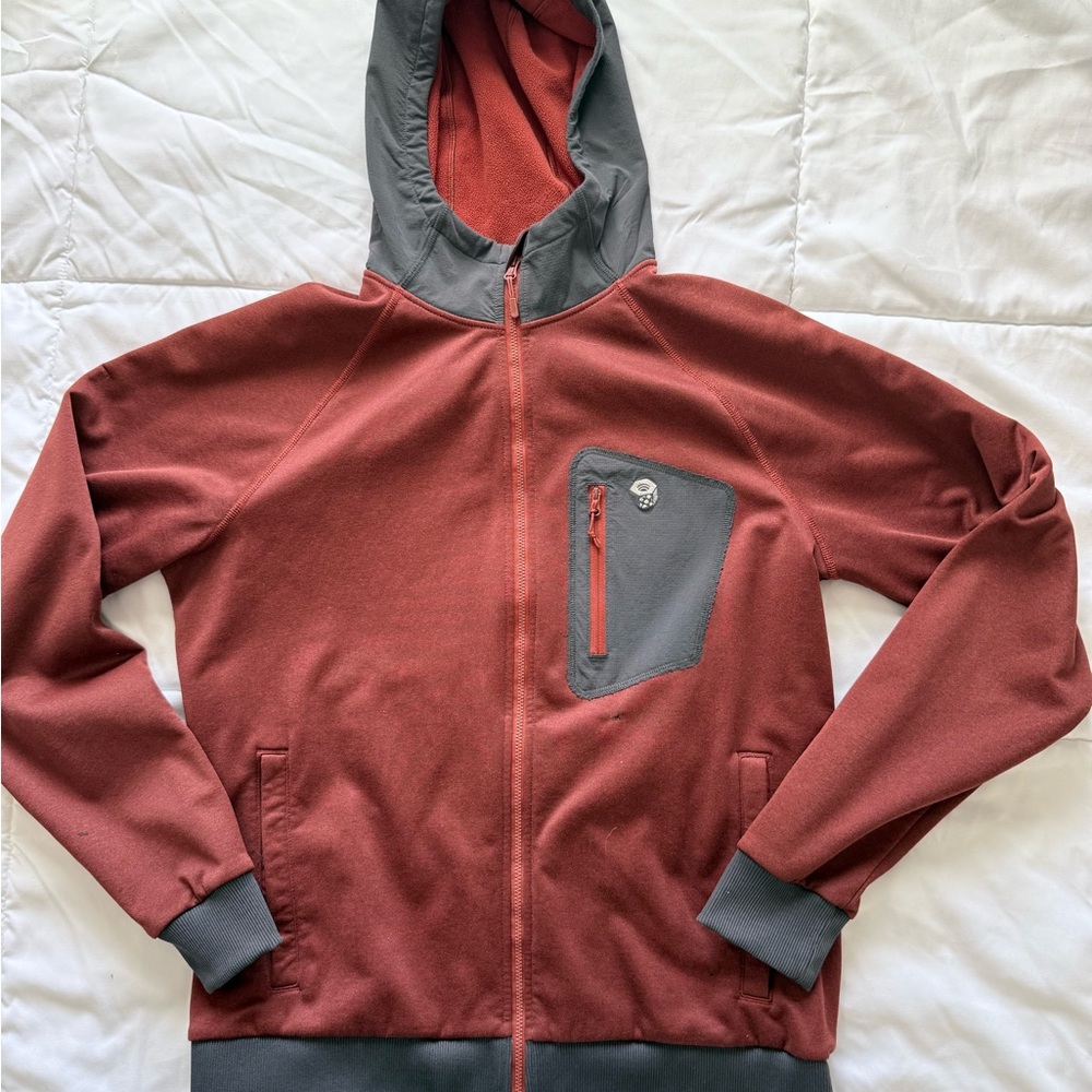 Mountain Hardwear Rust and Charcoal Performance Jacket